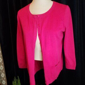 Talbots Cardigan Hot Pink Small Petite